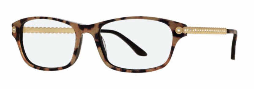 clear lens/blonde leopard with clear crystals
