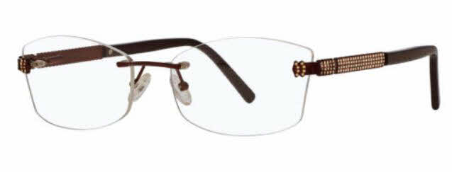  clear lens/bronze with gold crystals