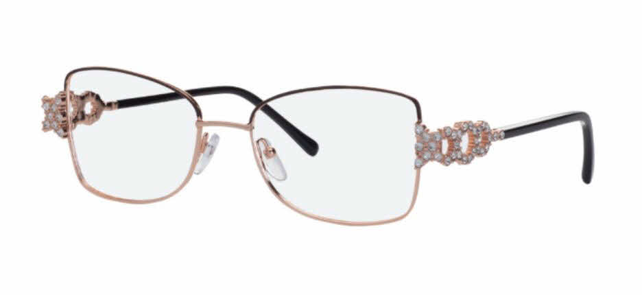  clear lens/brown w clear crystals