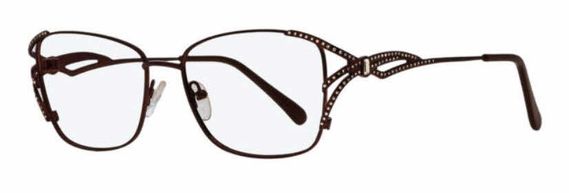  clear lens/brown with clear crystals