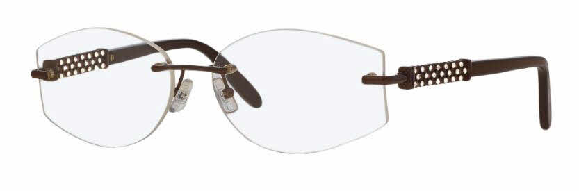  clear lens/gunmetal with clear crystals