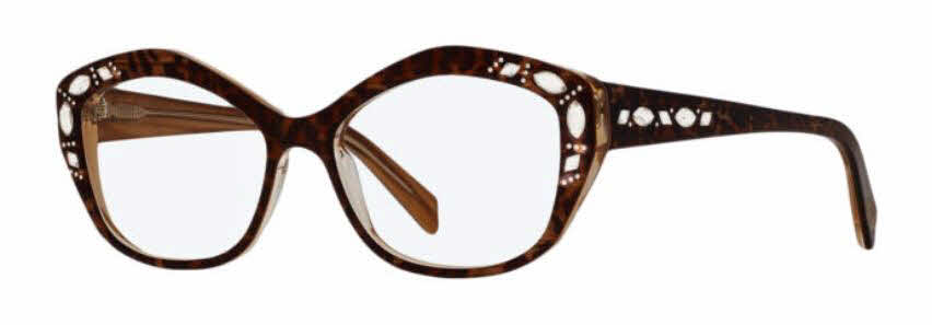  clear lens/leopard with clear crystals