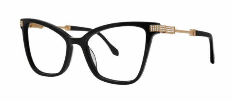  clear lens/black w clear crystals