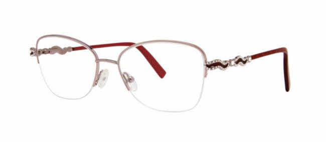  burgundy w clear crystals/pink rose