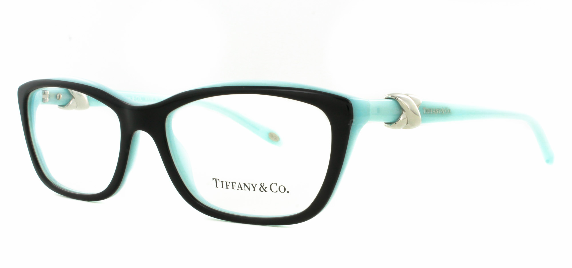  clear/ top black on tiffany blue