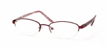  burgundy rose/clear