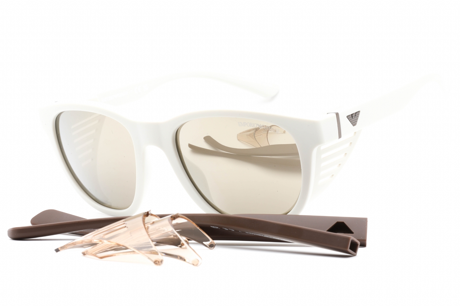  brown gold mirror/matte white