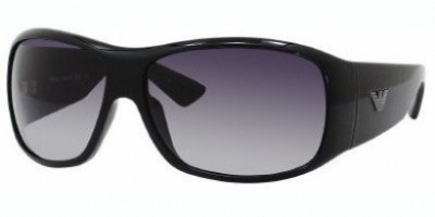  shiny black/gray gradient lens