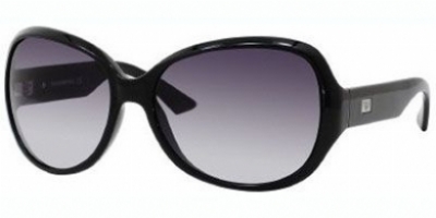  shiny black/gray gradient lens
