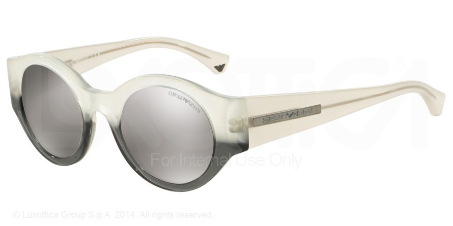  light grey mirror silver/opal white gradient black