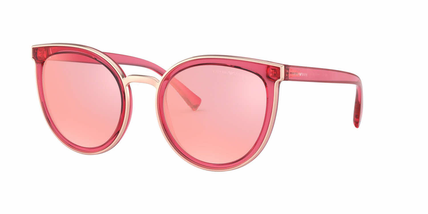  pink mirror rose gold /transparent raspberries