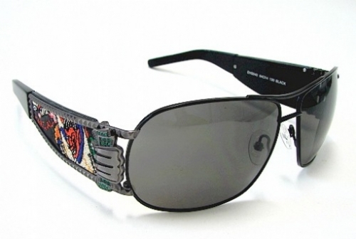 ED HARDY EHS 043 BLACK