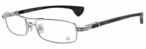  clear/shiny silver/ebony wood