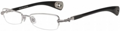  clear/shiny silver/ebony wood