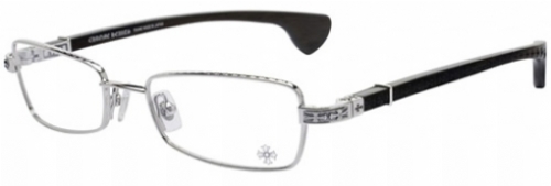  clear/shiny silver/ebony wood