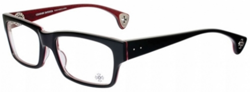  clear/black/oxblood/crosses