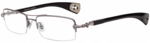  clear/antique silver/ebony wood