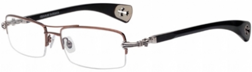  clear/brushed vintage brown/ebony wood