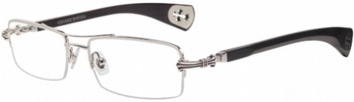  clear/shiny silver/ebony wood