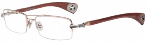 clear/white gold/mahogany wood
