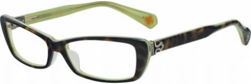  clear/tortoise/lime green