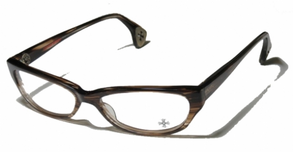  clear/striped brown