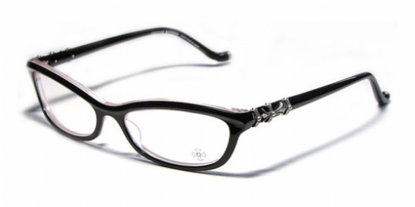  clear/black pink