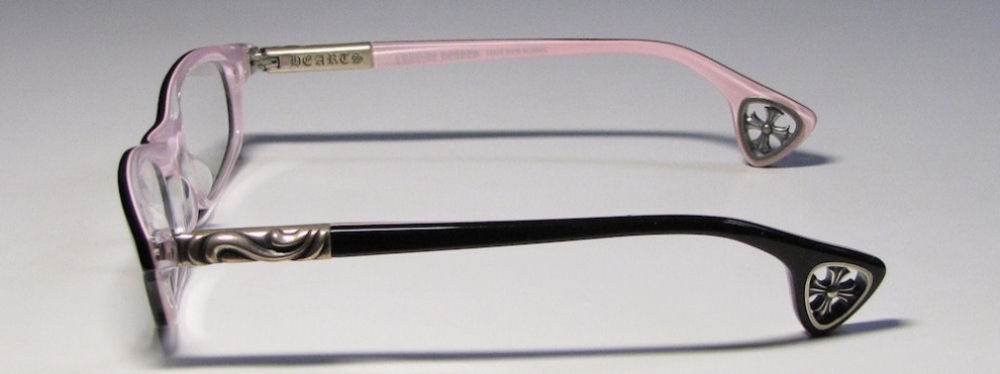  clear/black pink
