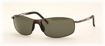  shiny gunmetal/green polarized