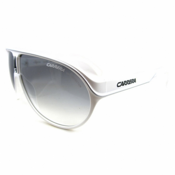  white matte silver/gray gradient lens