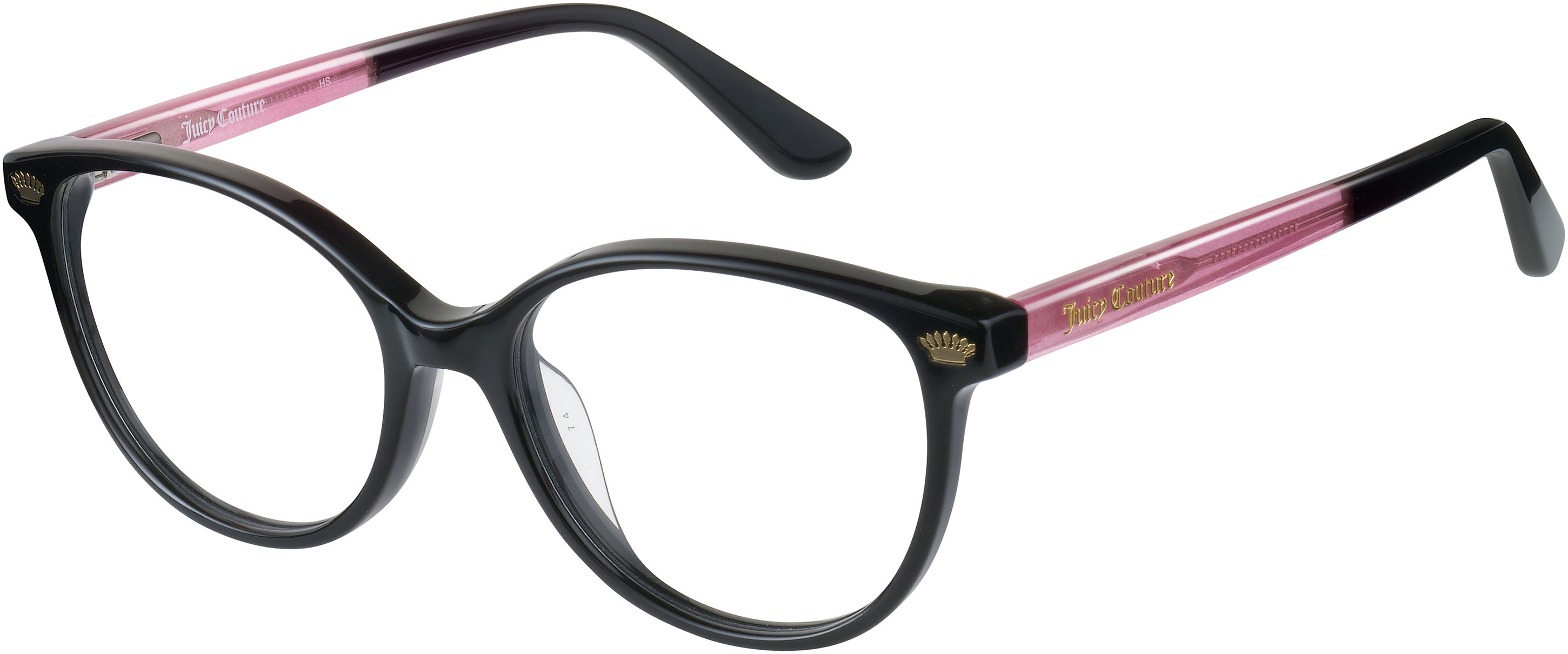  clear/black pink