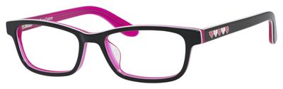  clear/black pink