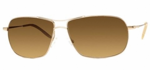 OLIVER PEOPLES FARRELL 62 GOLDCHROMEAMBER