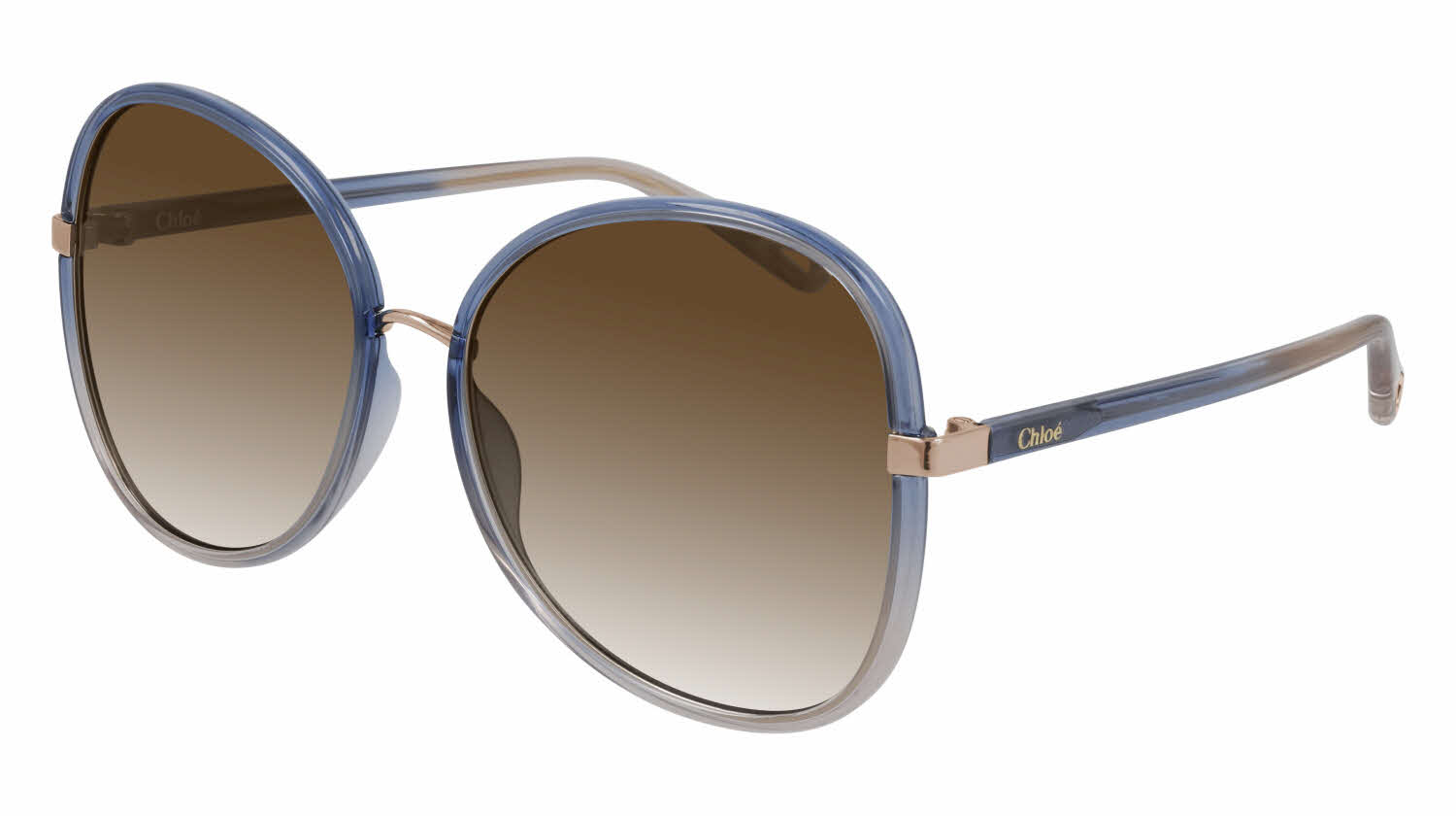  gradient brown lens /gradient blue to light pink