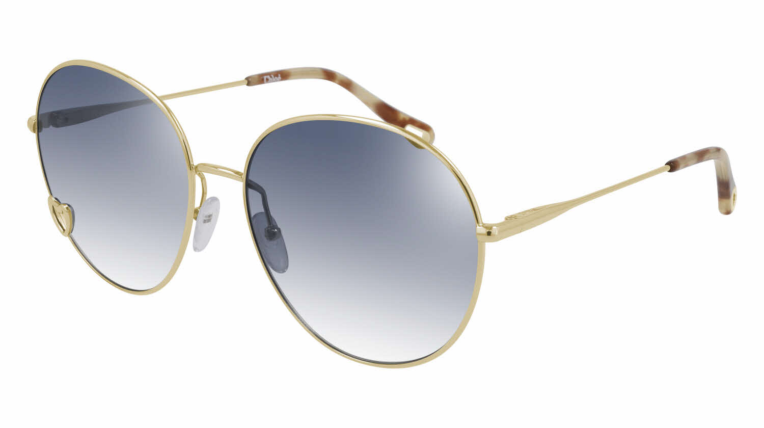  gradient blue mirror lens /shiny gold