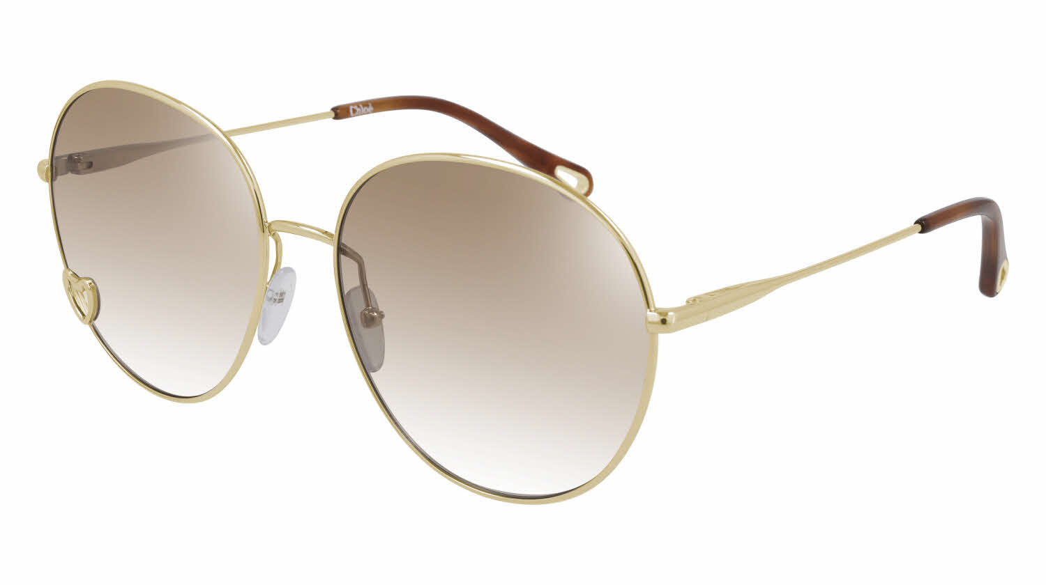  gradient nude mirror lens /shiny gold
