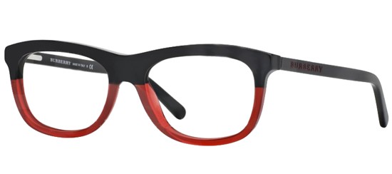  clear/black red