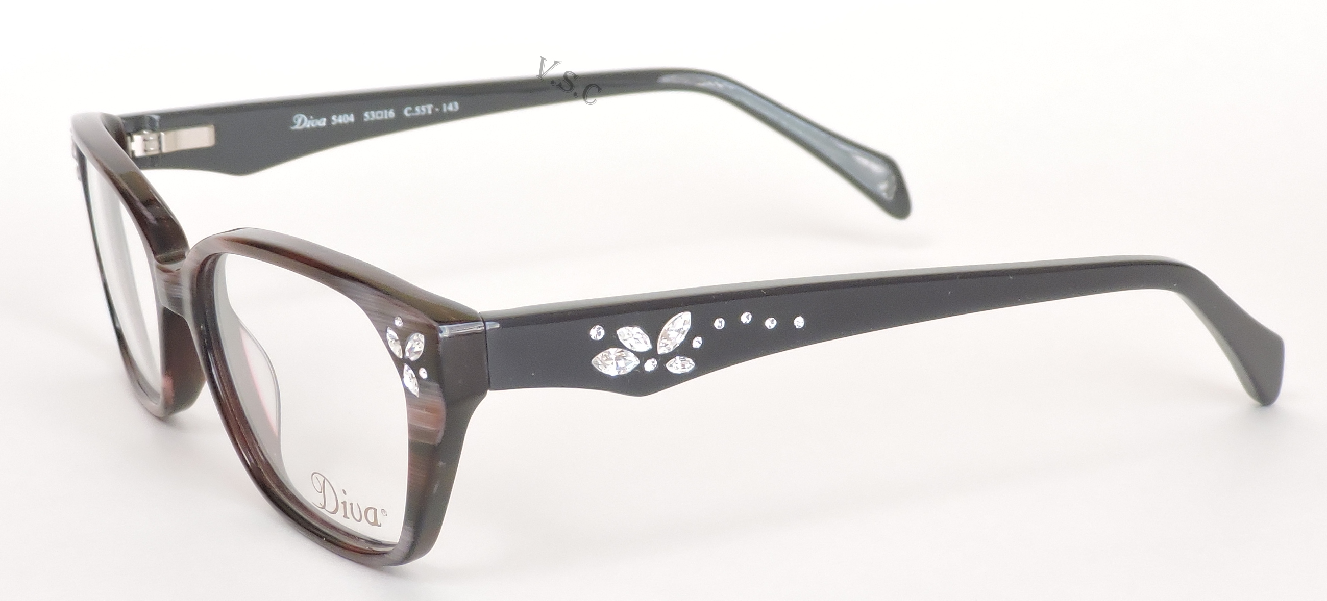  clear lens / black burgundy marble