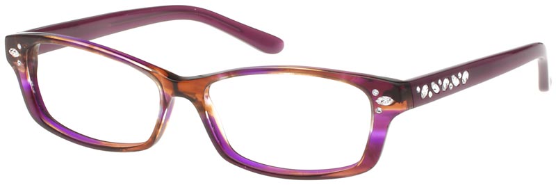  clear/purple cognac