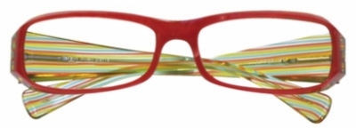  rouge filet multicolore/clear