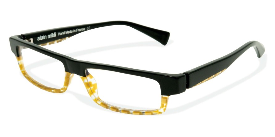  clear/black checkerwork gold