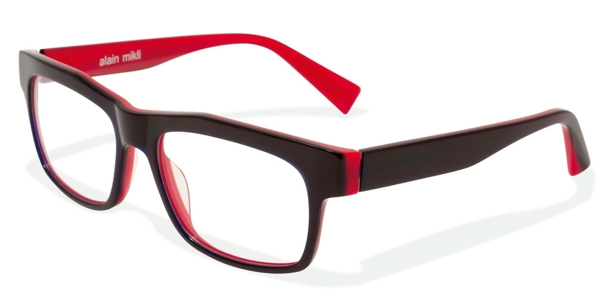  clear/black red