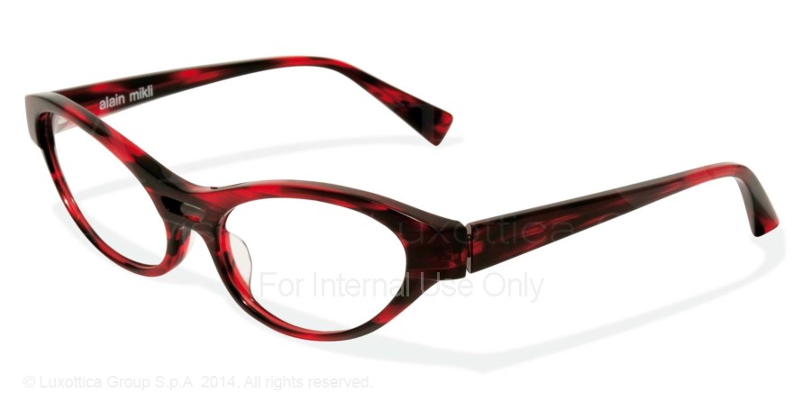  clear/dark red tortoise