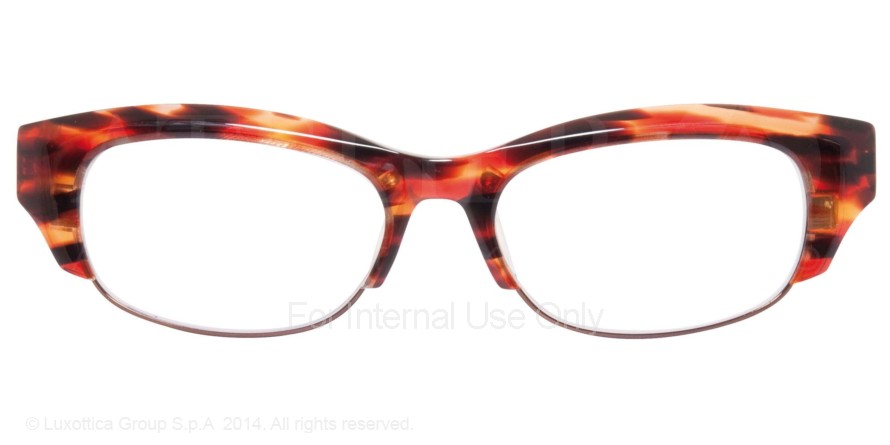 clear/red turtle choc brown