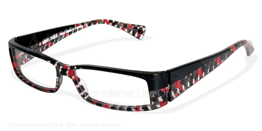  clear/black red brown grey check