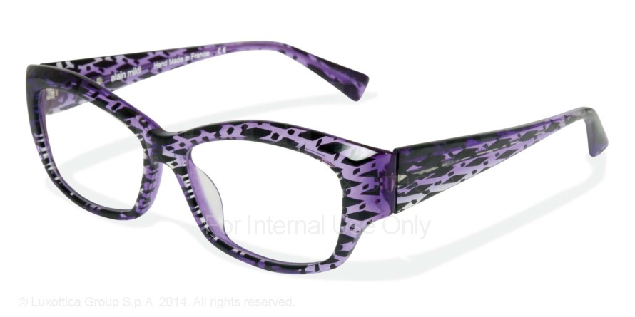  clear/black crystal purple