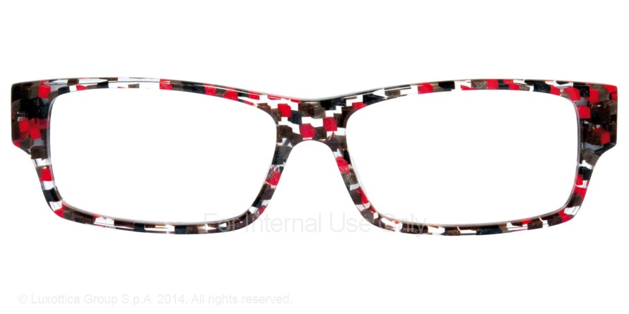  clear/red black grey check black