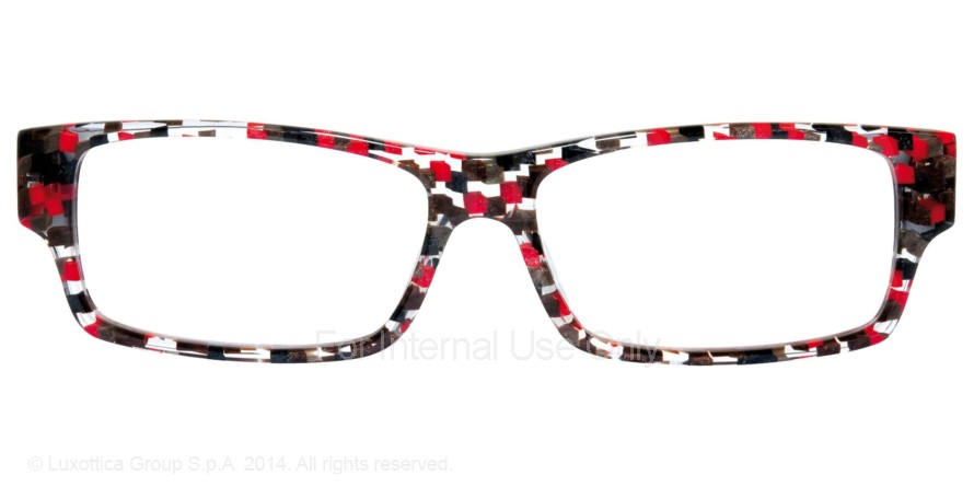  clear/red black grey check black