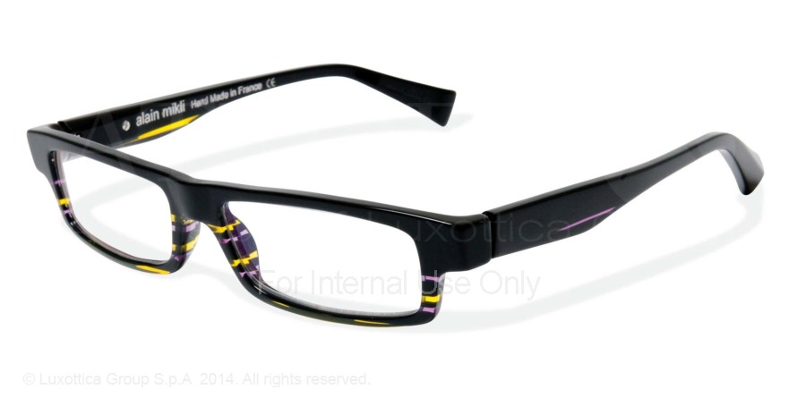  clear/black purple yellow stripes