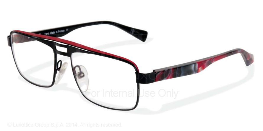  clear/black red